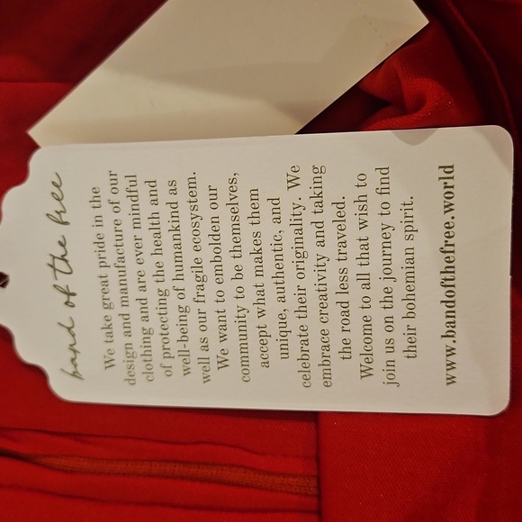 NWT Band of the Free sparkle glittery red mini zip up skirt sz.S - Picture 5 of 7